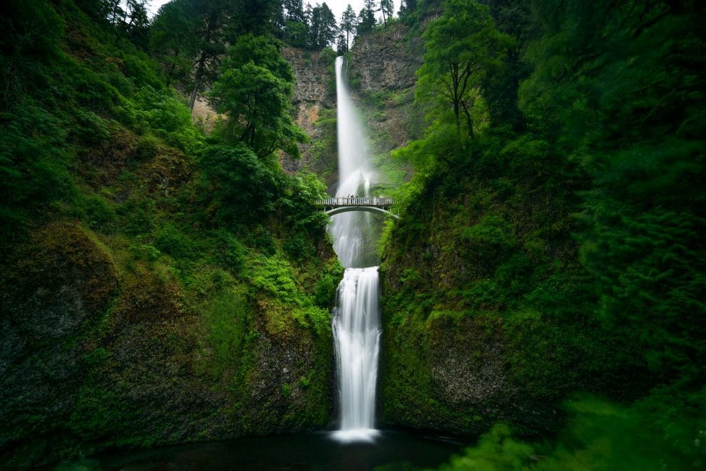Multnomah Falls in Oregons Columbia River Gorge
