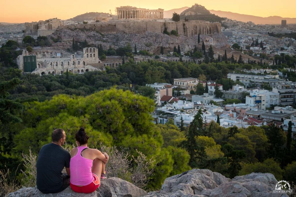no athens itinerary wold be completer without taking in a sunrise, its one of the best things to do in athens!